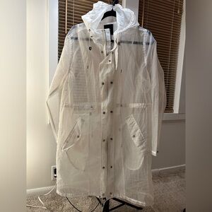 Transparent Hooded Coat